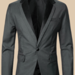 جاكيت رجالي جلد طبيعي – أسود كلاسيك